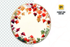 Floral frame clipart sublimation png Product Image 1