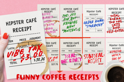 Funny Expensive Coffee Receipt, Sublimation BUNDLE PNG. Product Image 1