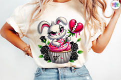 Valentine &amp; Anti-Valentine Cupcake Clipart Bundle, Sarcastic Product Image 2