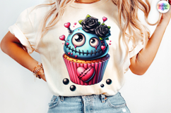 Valentine &amp; Anti-Valentine Cupcake Clipart Bundle, Sarcastic Product Image 5