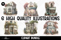 Fantasy Flower Shop Clipart Bundle - 6 Premium PNG Designs Product Image 1
