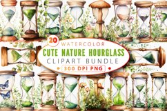 Cute Nature Hourglass Clipart Bundle Product Image 1