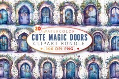 Cute Magic Doors Clipart Bundle Product Image 1
