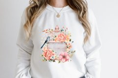 Vintage Floral Birdcage clipart Bundle Product Image 2