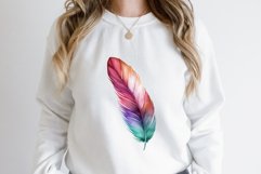 Colorful Feather Vintage Clipart Bundle Product Image 2