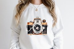 Watercolor Vintage Camera Clipart Bundle Product Image 2