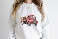 Watercolor Vintage Truck Clipart Bundle Product Image 2