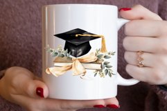 Watercolor Vintage Graduation Clipart Bundle Product Image 3