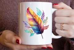 Colorful Feather Vintage Clipart Bundle Product Image 3