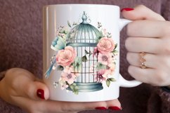Vintage Floral Birdcage clipart Bundle Product Image 3