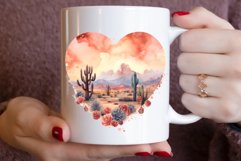 Watercolor Heart Desert Clipart Bundle Product Image 3
