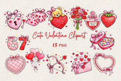 Valentine Clipart PNG | Cute Love BUNDLE Product Image 1