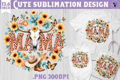 Mothers day clipart | Cowhide Mama Product Image 1