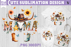 Mothers day clipart | Cowhide Mama Product Image 1