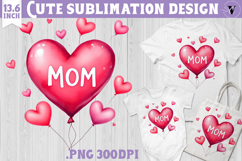 Mothers day clipart | Heart Balloon Product Image 1