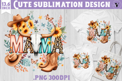 Mothers day clipart | Cowhide Mama Product Image 1