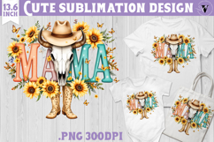 Mothers day clipart | Cowhide Mama Product Image 1