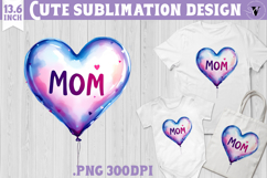 Mothers day clipart | Heart Balloon Product Image 1