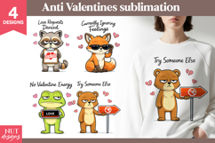 Funny Anti Valentine Sublimation sarcastic love sublimation Product Image 1