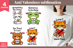 Funny Anti Valentine Sublimation sarcastic love sublimation Product Image 1