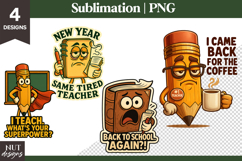 School clipart, Back to School, Sarcastic school quotes Product Image 1