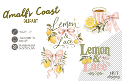 Summer sublimation Preppy Coquette Mediterranean Lemon Lace Product Image 2