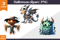 Cute Halloween Creature Clipart Halloween Clipart Product Image 1