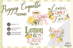 Summer sublimation Preppy Coquette Mediterranean Lemon Lace Product Image 1