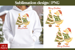 Merry Christmas tshirt Christmas Duck Sublimation PNG Product Image 1