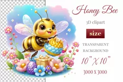 Decorate your projects with this charming clipart featuring a cute little bee surrounded by colorful flowers. This delicate and painterly pattern will add playful charm and unique character to your designs, baby showers, birthday parties and more.
