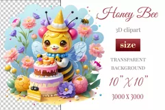 Decorate your projects with this charming clipart featuring a cute little bee surrounded by colorful flowers. This delicate and painterly pattern will add playful charm and unique character to your designs, baby showers, birthday parties and more.