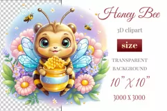 Decorate your projects with this charming clipart featuring a cute little bee surrounded by colorful flowers. This delicate and painterly pattern will add playful charm and unique character to your designs, baby showers, birthday parties and more.