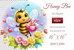 Decorate your projects with this charming clipart featuring a cute little bee surrounded by colorful flowers. This delicate and painterly pattern will add playful charm and unique character to your designs, baby showers, birthday parties and more.