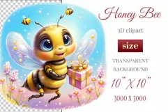 Decorate your projects with this charming clipart featuring a cute little bee surrounded by colorful flowers. This delicate and painterly pattern will add playful charm and unique character to your designs, baby showers, birthday parties and more.