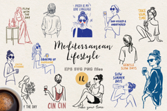 Minimal Mediterranean Lifestyle SVG Bundle PNG EPS Product Image 1