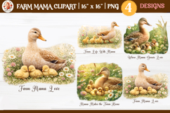 Farm Mama Cute Animals Sublimation and Clipart Product Image 1