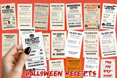 Spooky Halloween Receipt PNG|Printable &amp; Sublimation BUNDLE Product Image 1