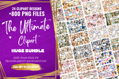 The Ultimate Clipart Huge Bundle - 800 PNG Clipart Bundle Product Image 1