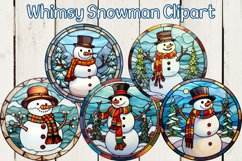 Whimsy Snowman Sublimation clipart Product Image 1