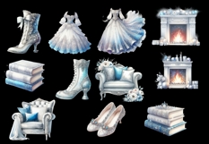 27 January Winter vintage clipart PNGs Product Image 2