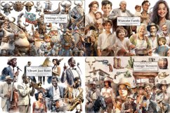 Vintage &amp; Charm Clipart Huge Bundle, 400 Elements Big Bundle Product Image 3