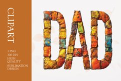 Fathers Day Name Frame Word &quot;DAD&quot; Clipart Product Image 1