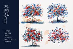 Watercolor Tree Clipart sublimation Product Image 1