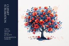 Watercolor Tree Clipart sublimation Product Image 1