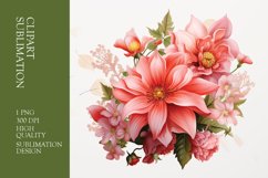 Spring flower watercolor clipart sublimation Product Image 1