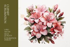 Floral bouquet watercolor clipart sublimation Product Image 1