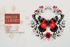 Butterfly floral clipart png Product Image 1