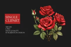Red Roses Clipart, Red Rose Png, Floral Arrangement Product Image 1