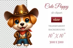 Cute and funny cartoon puppy clipart. Perfect for children's projects, web design, and book illustrations. Create a joyful mood with this adorable character
