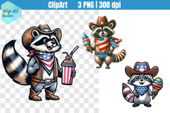 Patriotic raccoon Sublimation | ClipArt Product Image 1